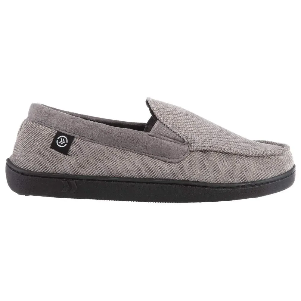INDOOR/OUTDOOR SLIP-ON DIAMOND CORDUROY MOCCASIN WITH MEMORY FOAM COMFORT